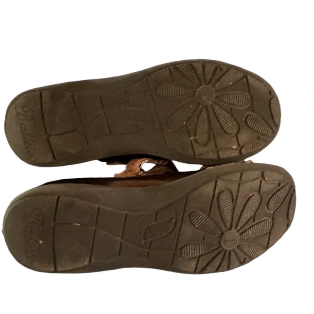 BALLETO VERONICA Brown PATENT MARY JANES Girls Flats Dress Shoes SIZE 12.5
